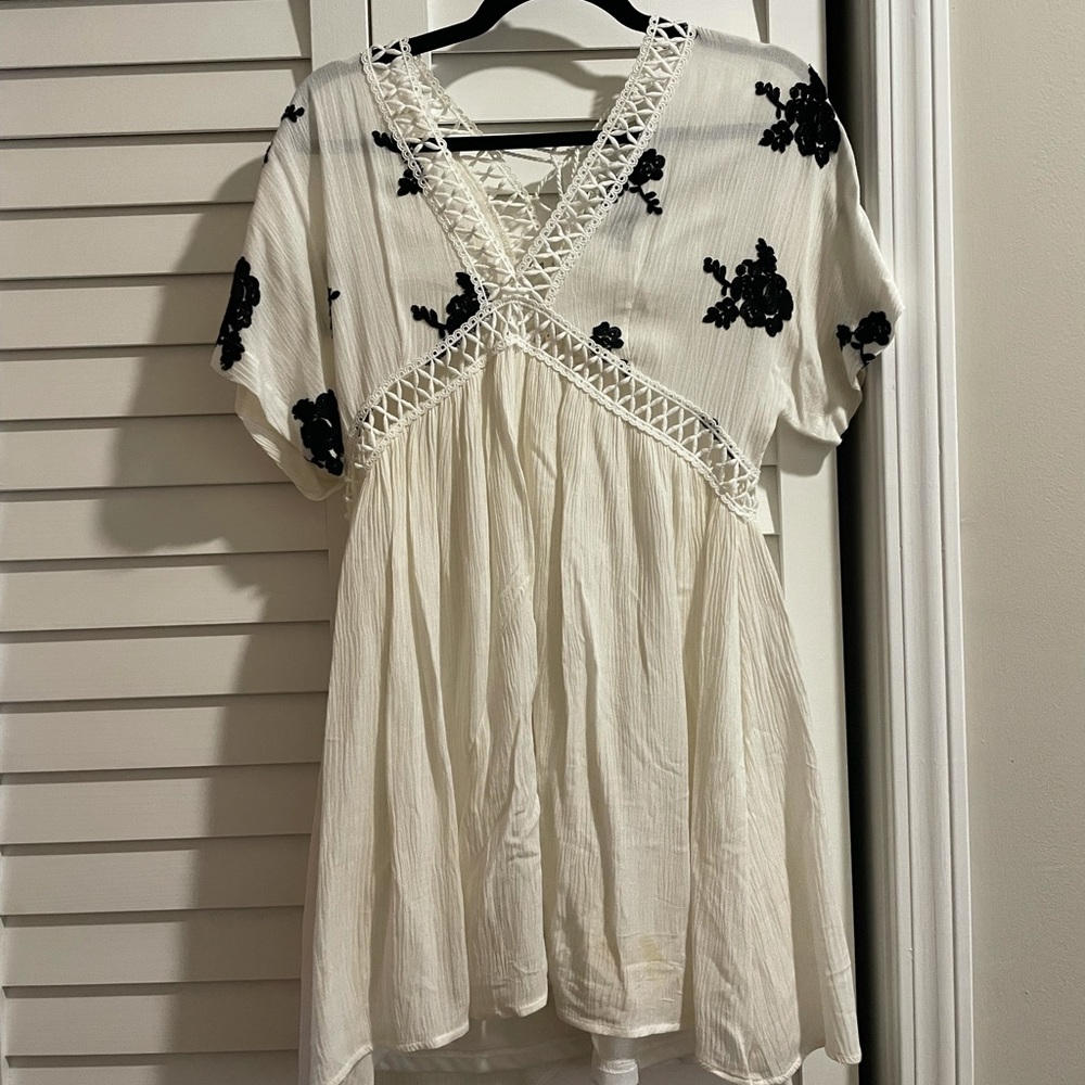 White babydoll dress